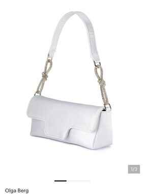 NWOT Olga Berg Calissa Crystal Bow Shoulder Bag